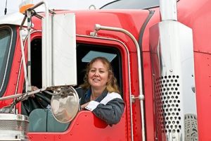 Woman Driving An Eighteen  | Sharing The Road With Big Rigs