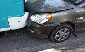 two cars after a rear end collision | Gathering Evidence after a Car Accident